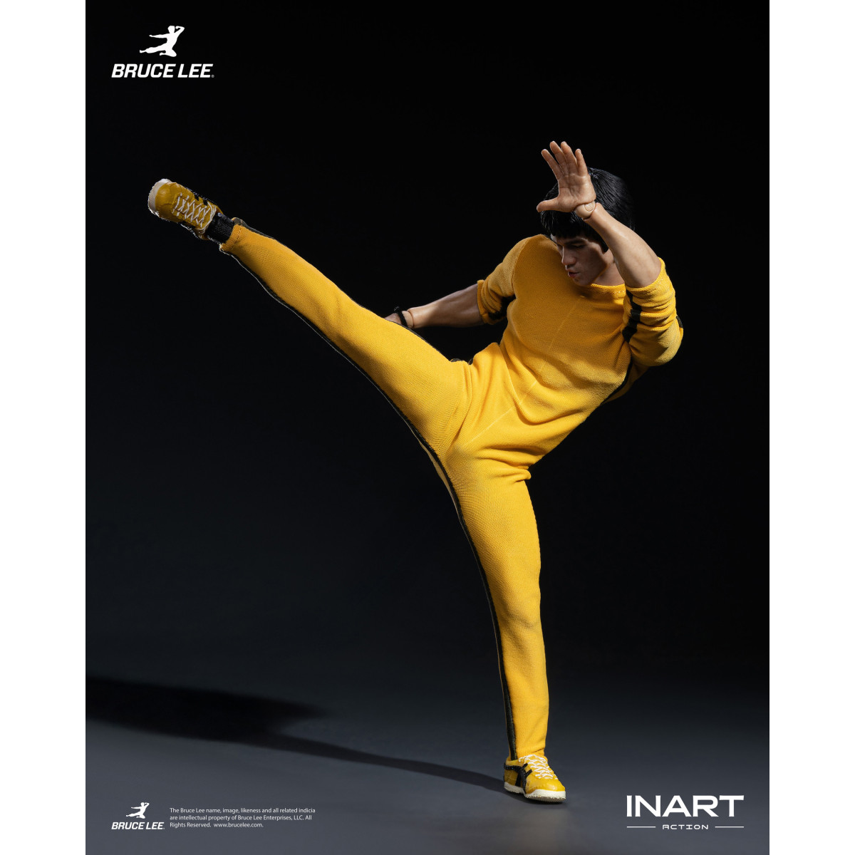 INART - Bruce Lee (Yellow Jumpsuit) 1/12 Scale Action Figure - The Game of Death