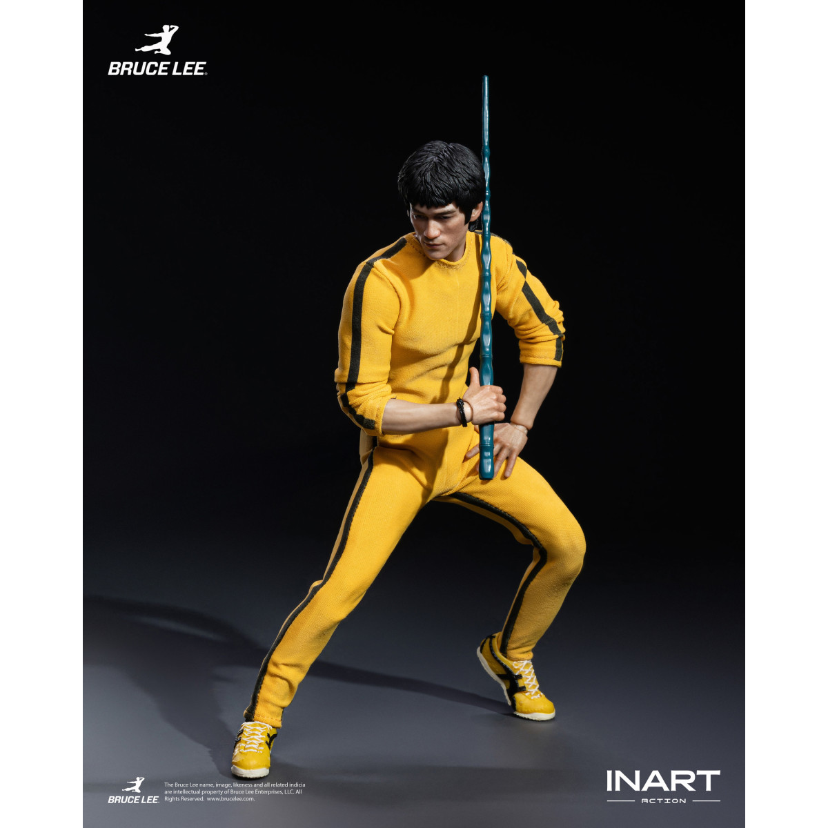 INART - Bruce Lee (Yellow Jumpsuit) 1/12 Scale Action Figure - The Game of Death