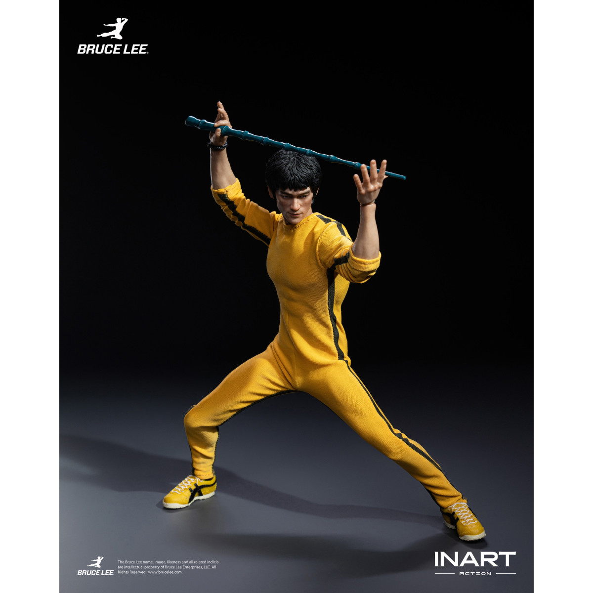 INART - Bruce Lee (Yellow Jumpsuit) 1/12 Scale Action Figure - The Game of Death