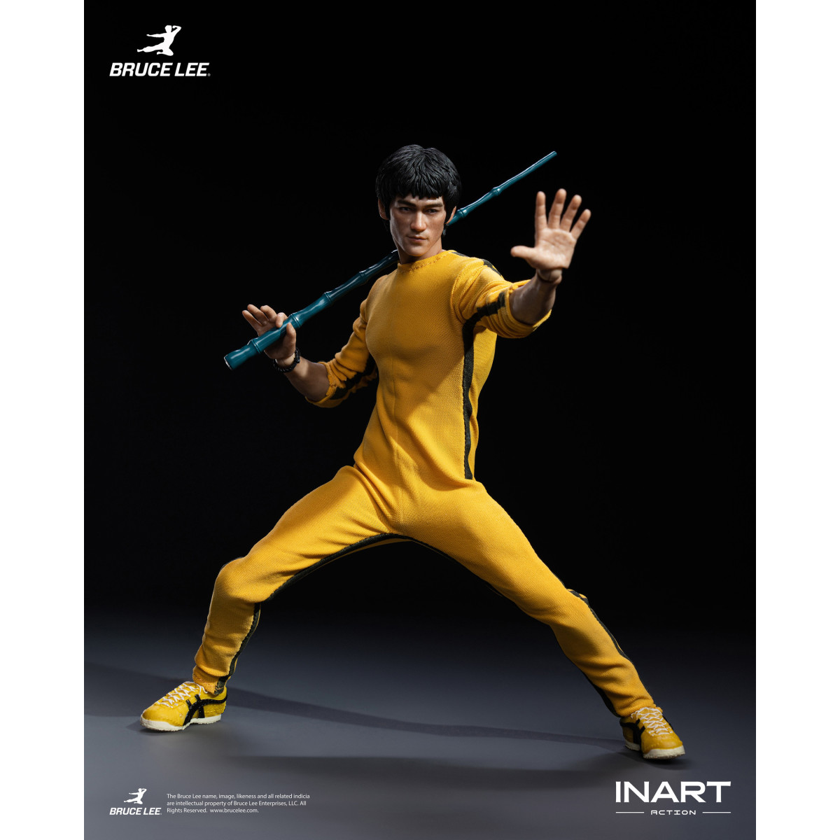 INART - Bruce Lee (Yellow Jumpsuit) 1/12 Scale Action Figure - The Game of Death