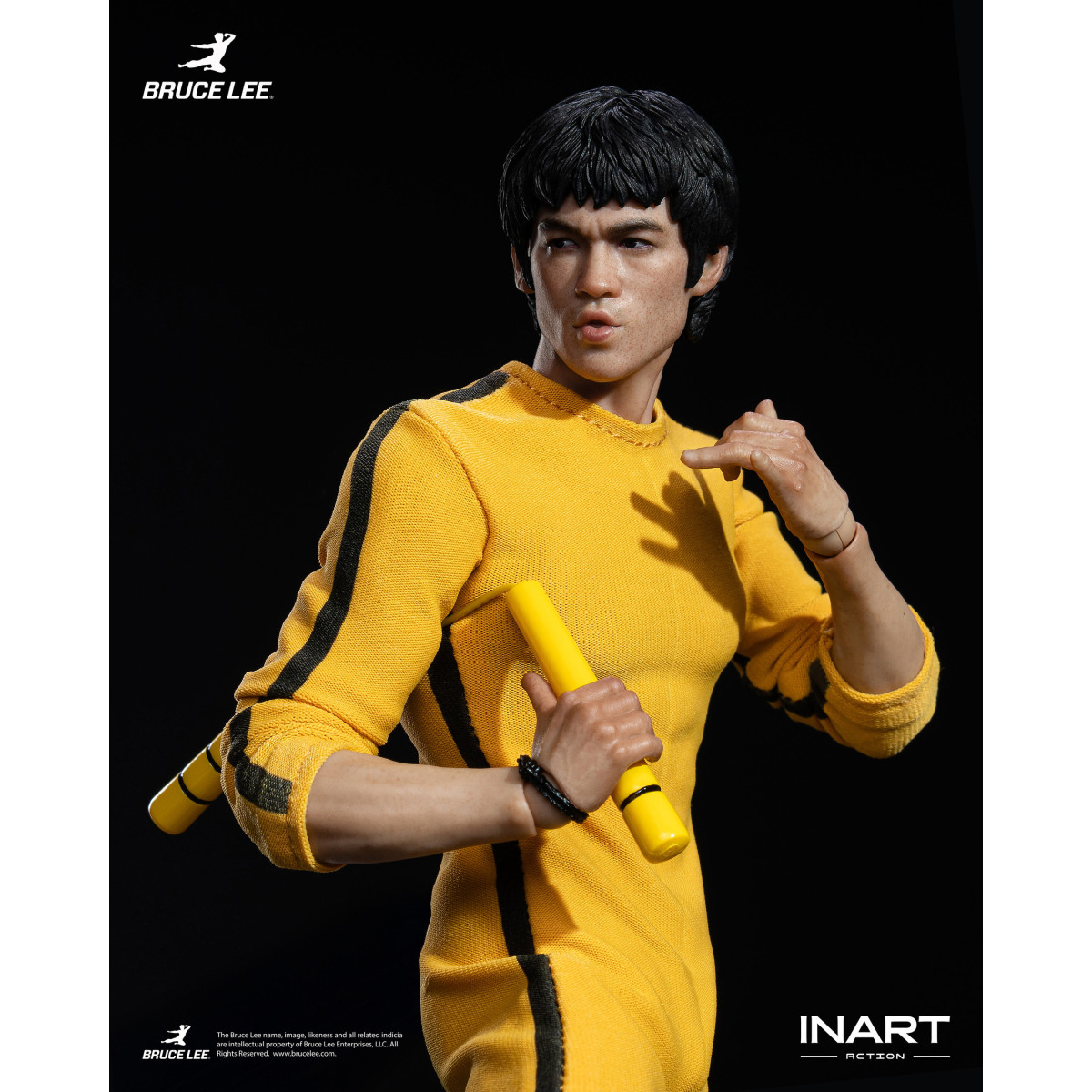 INART - Bruce Lee (Yellow Jumpsuit) 1/12 Scale Action Figure - The Game of Death