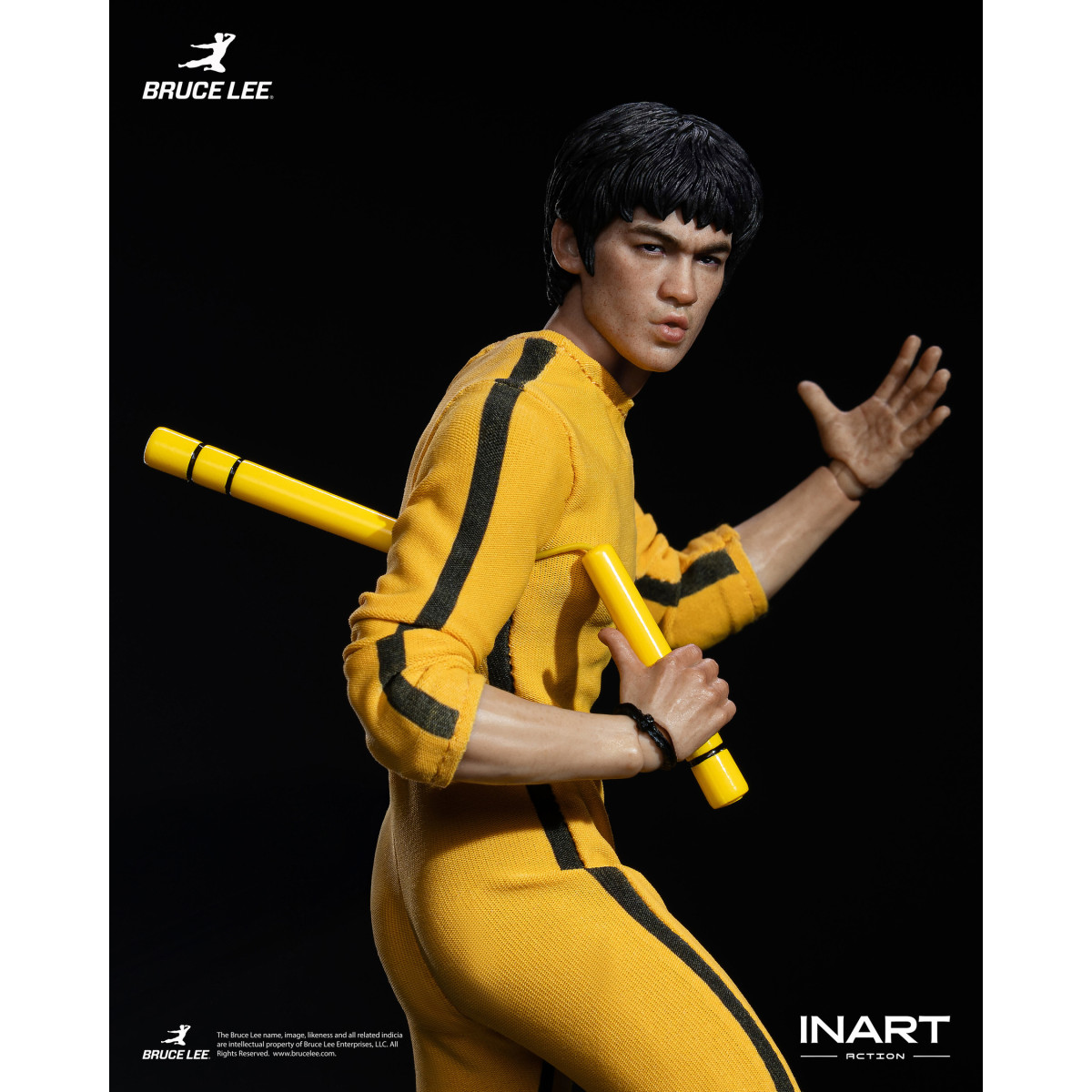 INART - Bruce Lee (Yellow Jumpsuit) 1/12 Scale Action Figure - The Game of Death