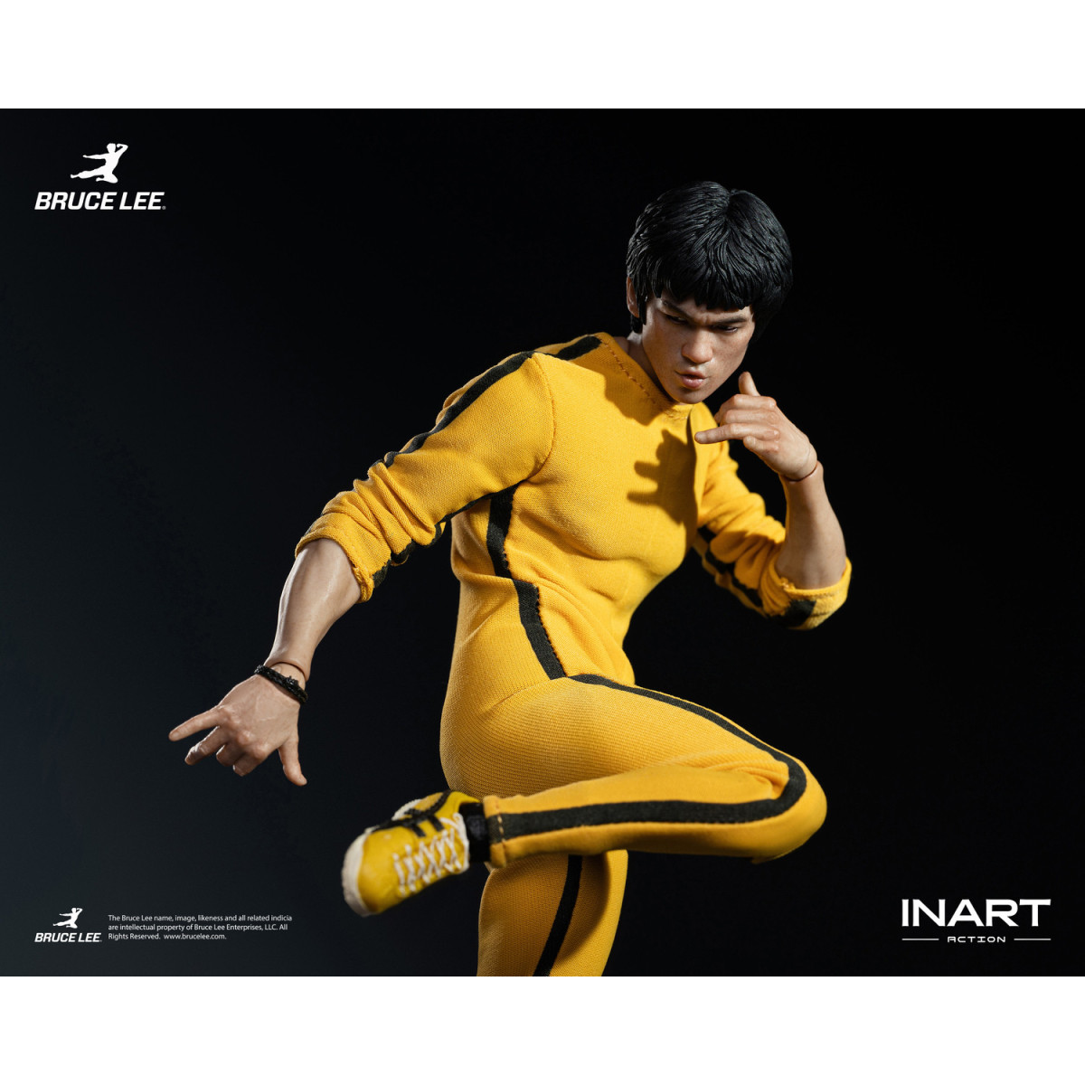 INART - Bruce Lee (Yellow Jumpsuit) 1/12 Scale Action Figure - The Game of Death