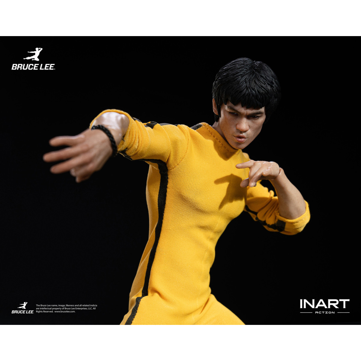 INART - Bruce Lee (Yellow Jumpsuit) 1/12 Scale Action Figure - The Game of Death