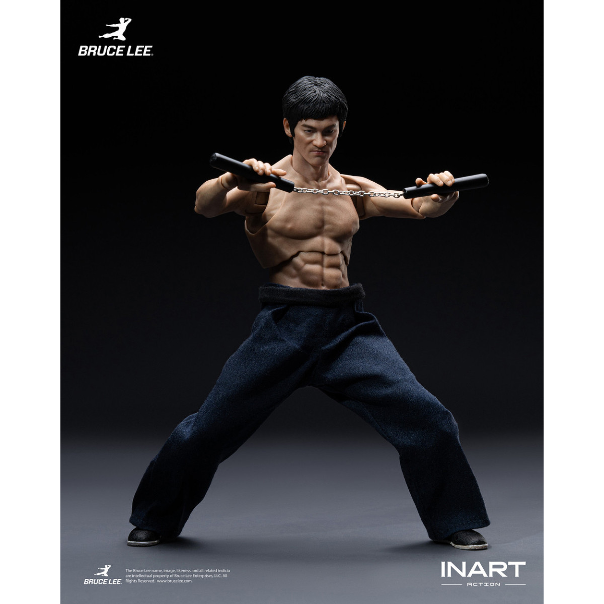 INART - " Bruce Lee " (Kung Fu Outfit) 1/12 Scale Action Figure