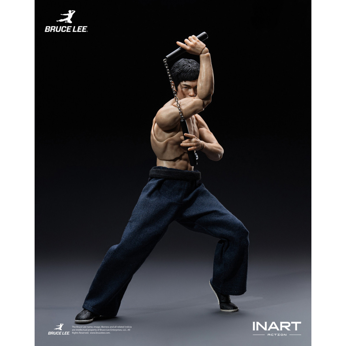 INART - " Bruce Lee " (Kung Fu Outfit) 1/12 Scale Action Figure