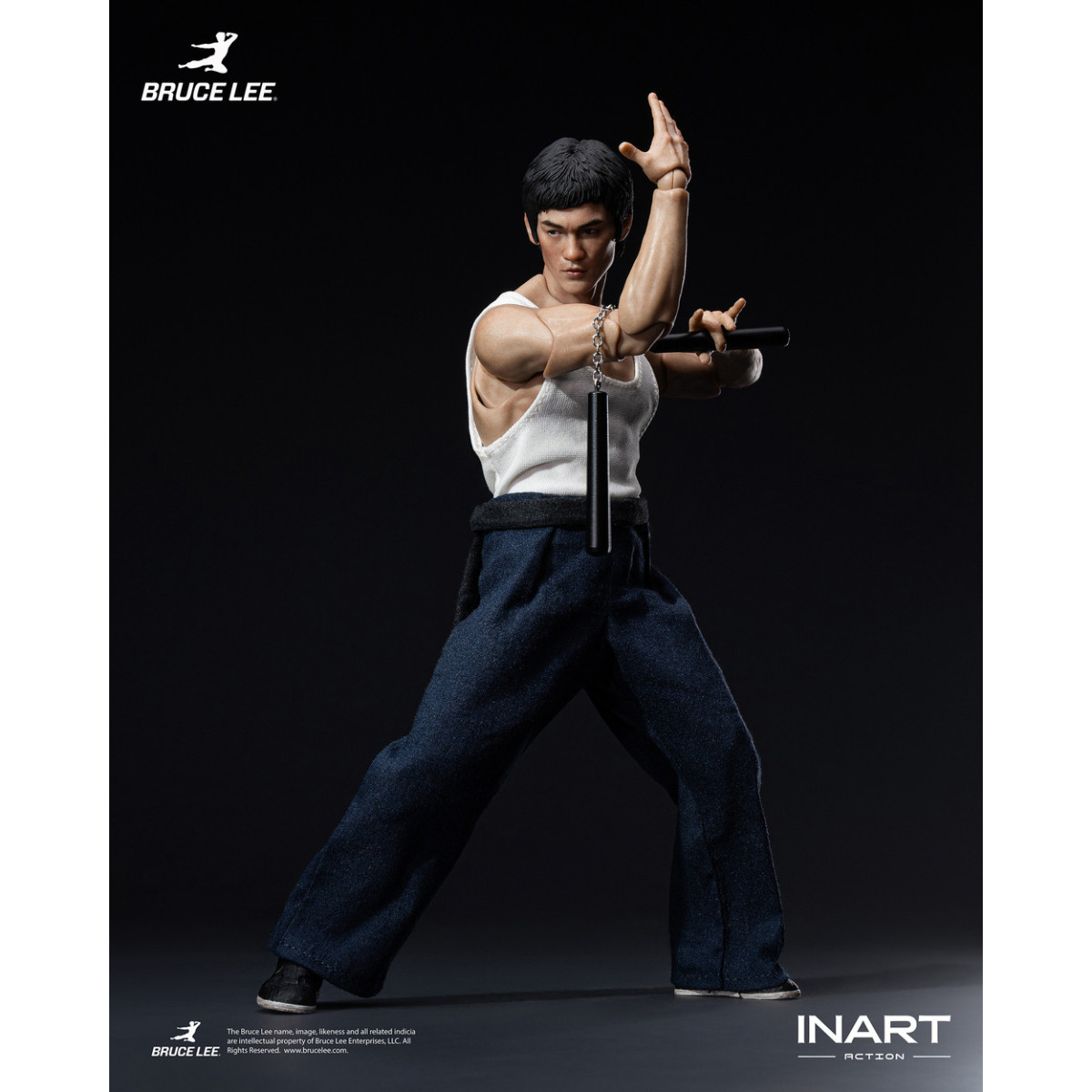 INART - " Bruce Lee " (Kung Fu Outfit) 1/12 Scale Action Figure