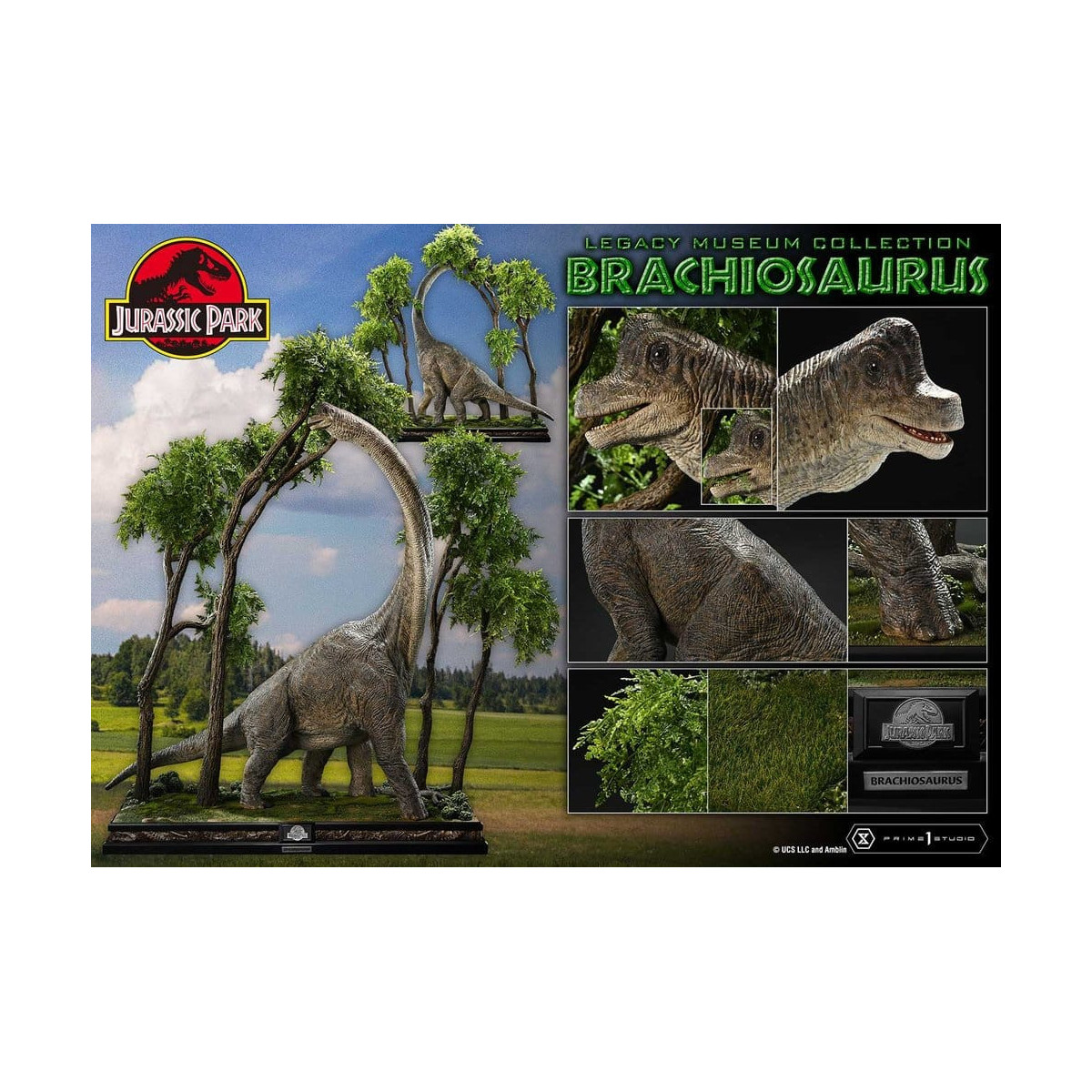Prime 1 Studio - Jurassic Park - Brachiosaurus from the Legacy Museum Collection 1/15