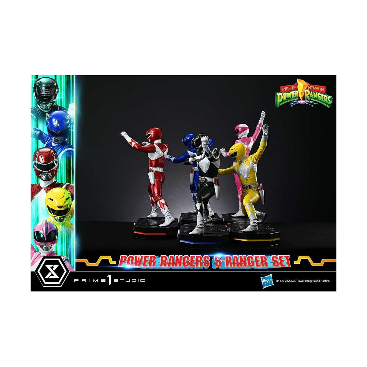 Prime 1 Studio - Mighty Morphin Power Rangers: Premium Masterline Set of 5 1/4-Scale Deluxe Figurines