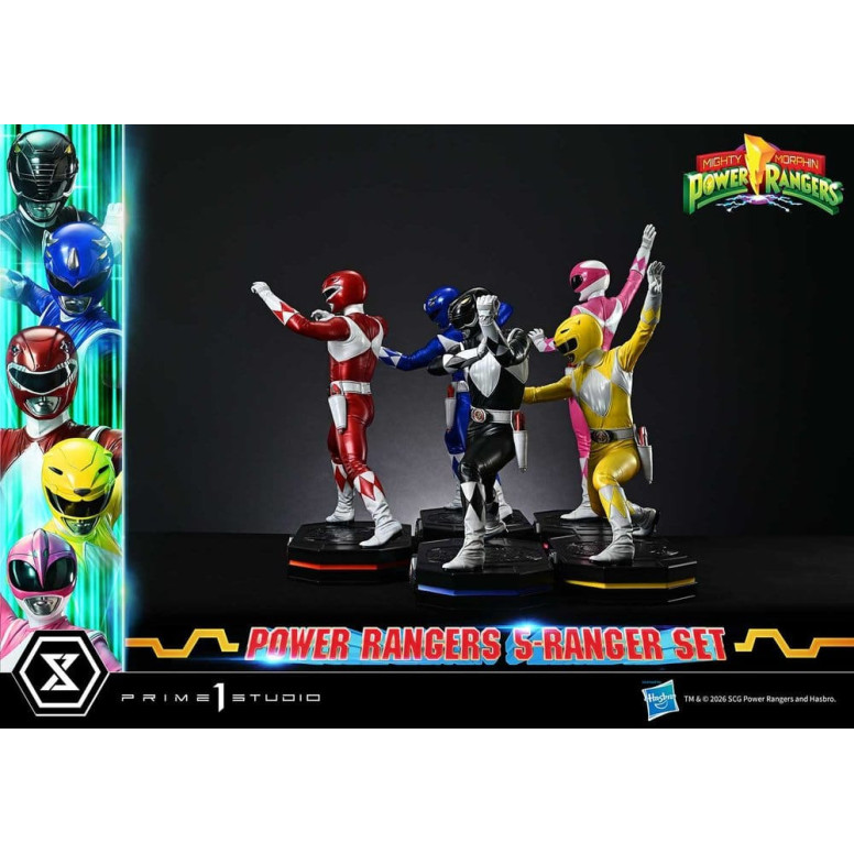 Prime 1 Studio - Mighty Morphin Power Rangers: Premium Masterline Set of 5 1/4-Scale Deluxe Figurines