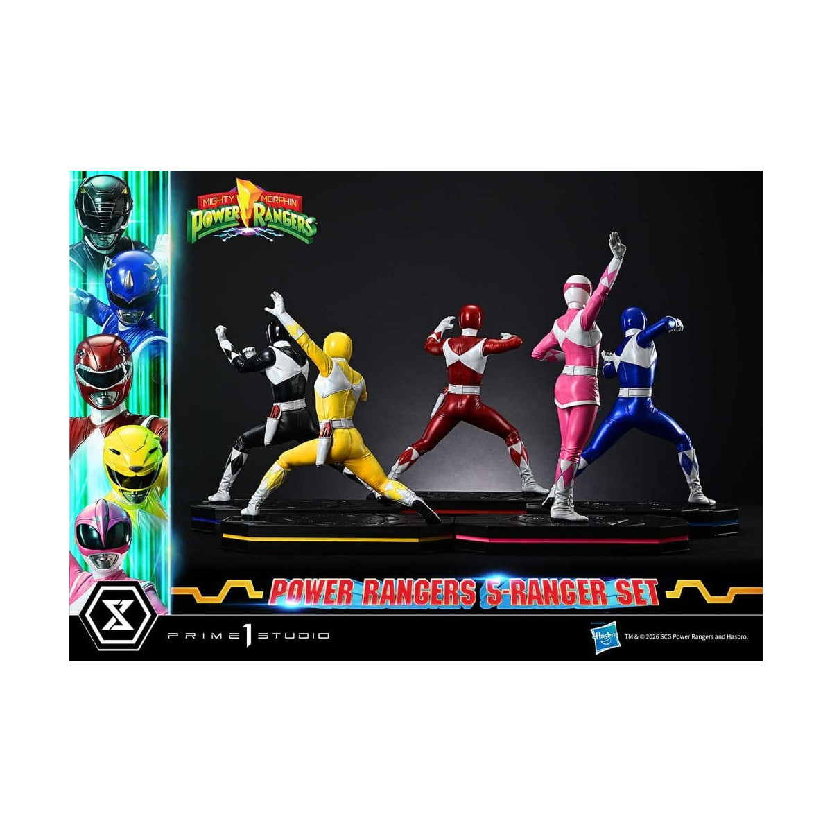 Prime 1 Studio - Mighty Morphin Power Rangers: Premium Masterline Set of 5 1/4-Scale Deluxe Figurines