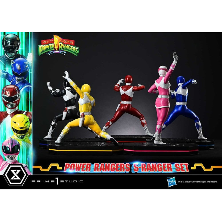 Prime 1 Studio - Mighty Morphin Power Rangers: Premium Masterline Set of 5 1/4-Scale Deluxe Figurines