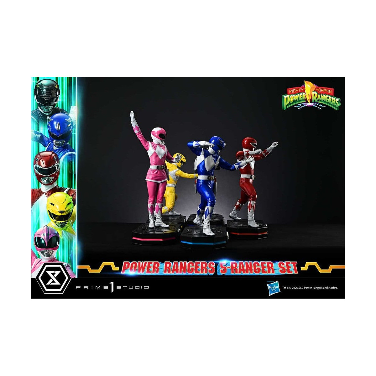 Prime 1 Studio - Mighty Morphin Power Rangers: Premium Masterline Set of 5 1/4-Scale Deluxe Figurines