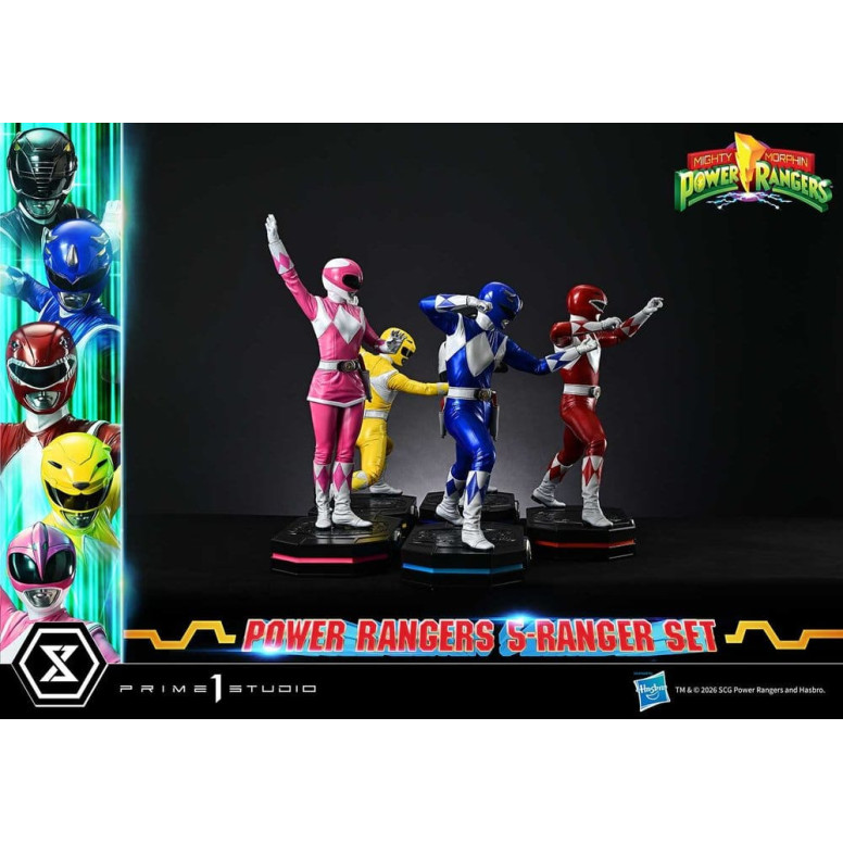 Prime 1 Studio - Mighty Morphin Power Rangers: Premium Masterline Set of 5 1/4-Scale Deluxe Figurines