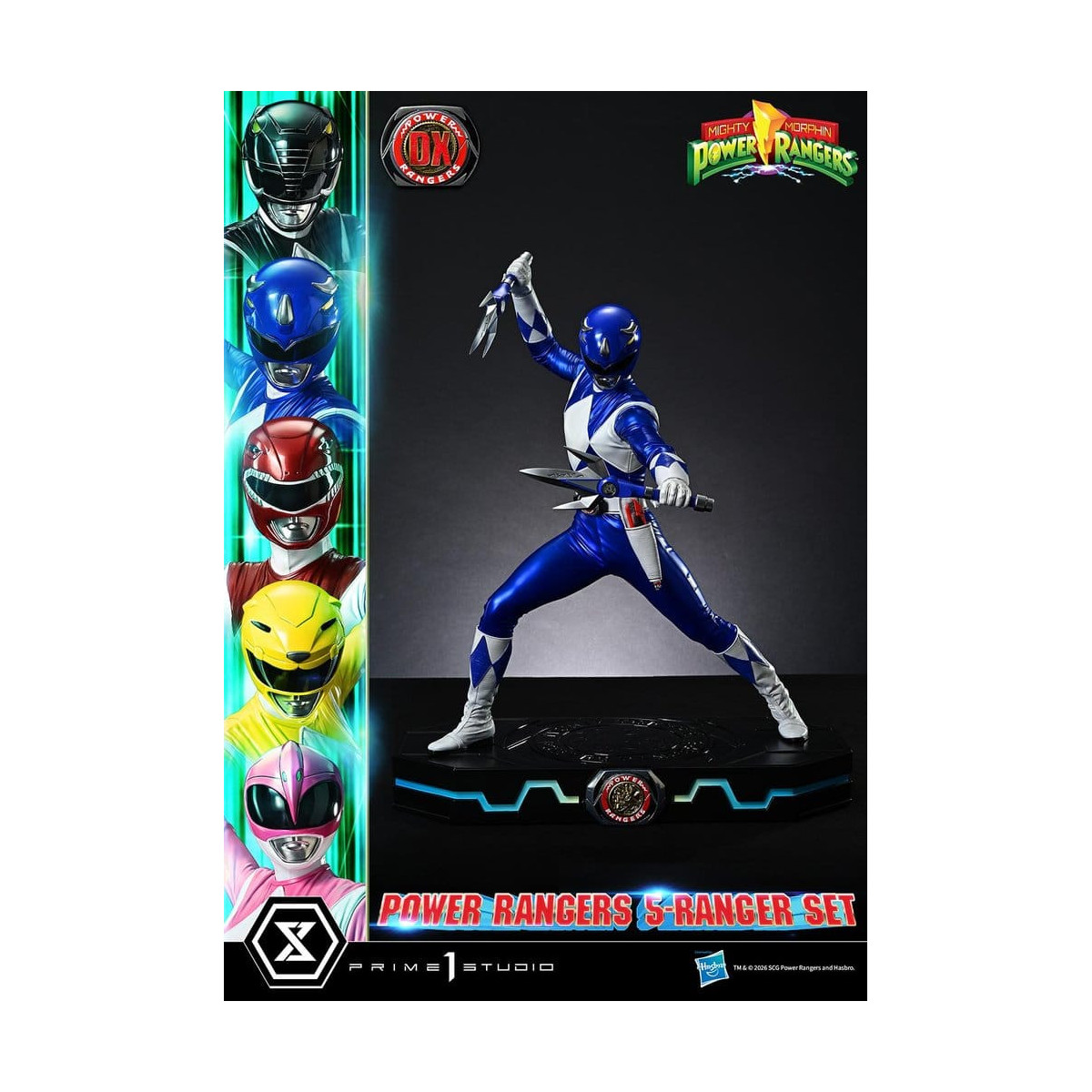 Prime 1 Studio - Mighty Morphin Power Rangers: Premium Masterline Set of 5 1/4-Scale Deluxe Figurines