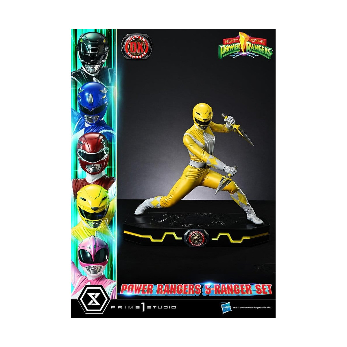 Prime 1 Studio - Mighty Morphin Power Rangers: Premium Masterline Set of 5 1/4-Scale Deluxe Figurines