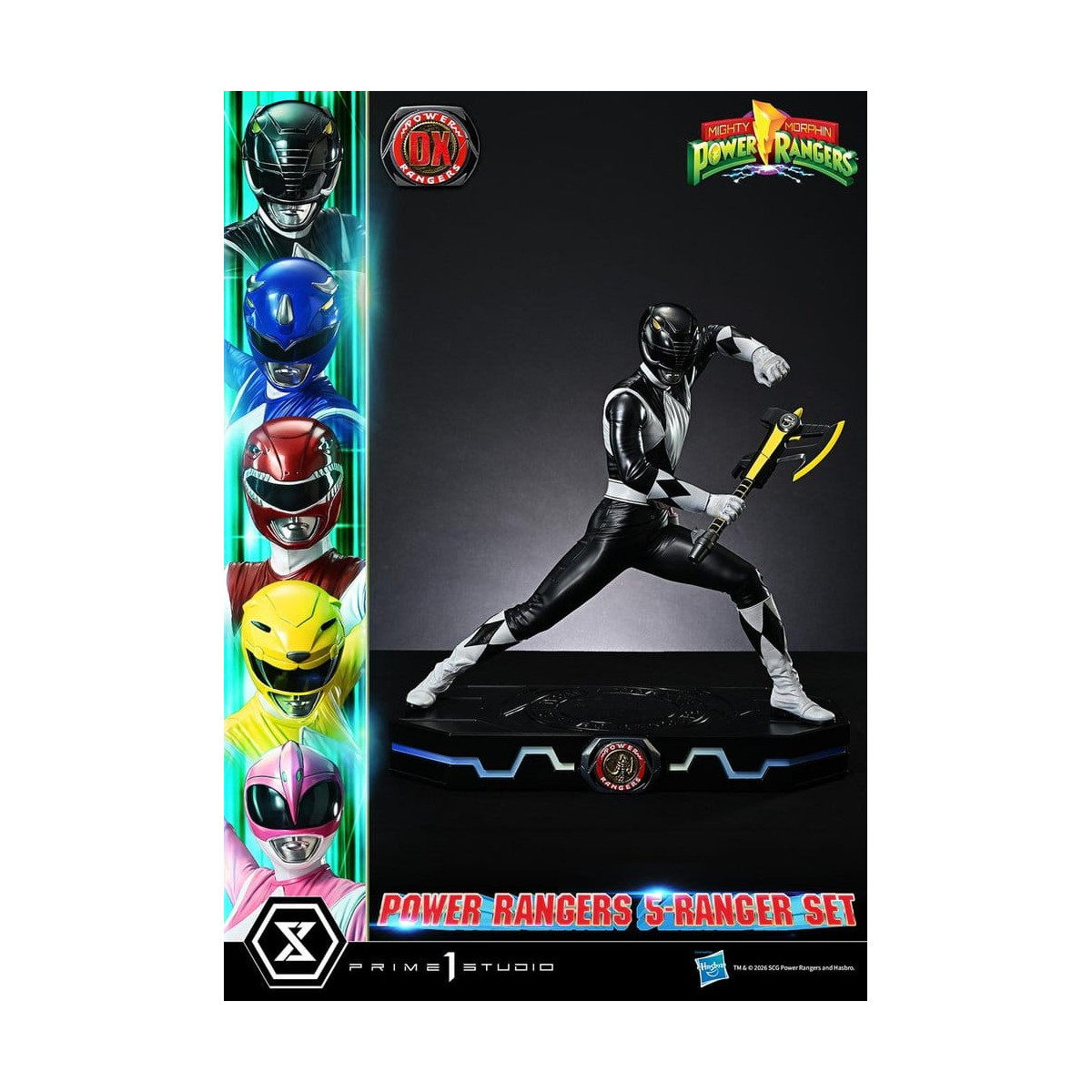 Prime 1 Studio - Mighty Morphin Power Rangers: Premium Masterline Set of 5 1/4-Scale Deluxe Figurines