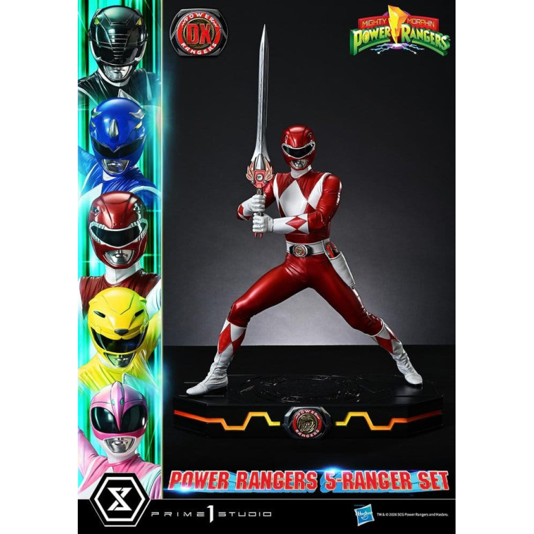 Prime 1 Studio - Mighty Morphin Power Rangers: Premium Masterline Set of 5 1/4-Scale Deluxe Figurines