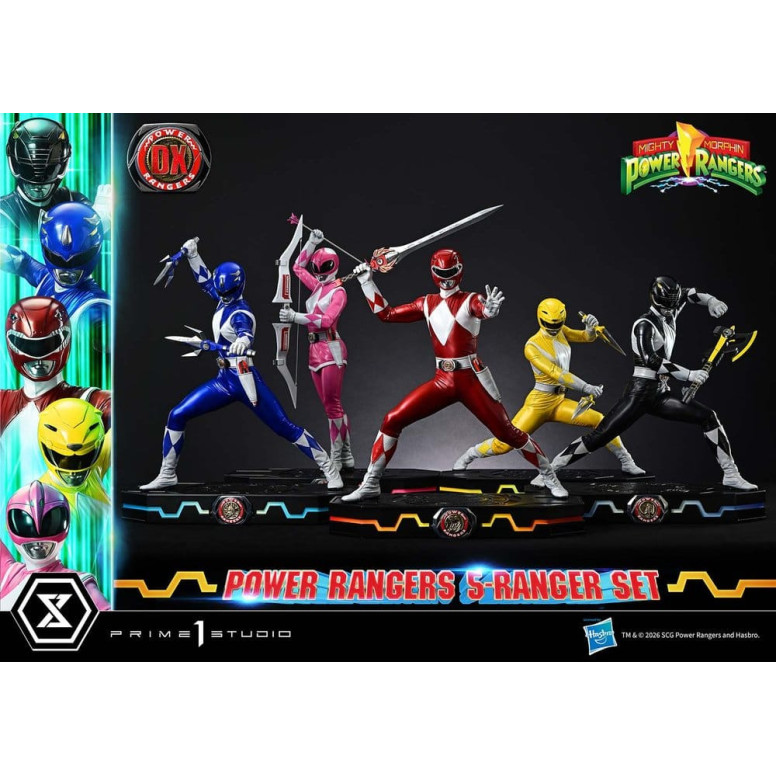 Prime 1 Studio - Mighty Morphin Power Rangers: Premium Masterline Set of 5 1/4-Scale Deluxe Figurines