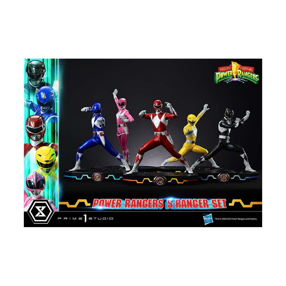 Prime 1 Studio - Mighty Morphin Power Rangers: Premium Masterline Set of 5 1/4-Scale Deluxe Figurines