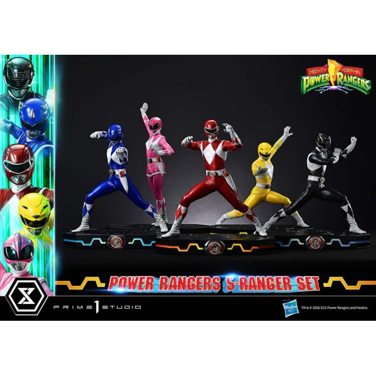 Prime 1 Studio - Mighty Morphin Power Rangers: Premium Masterline Set of 5 1/4-Scale Deluxe Figurines