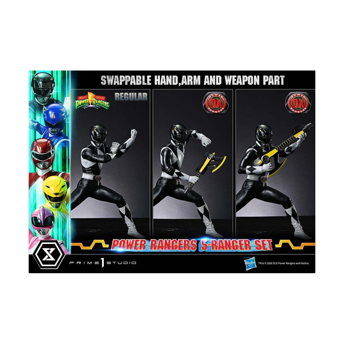 Prime 1 Studio - Mighty Morphin Power Rangers: Premium Masterline Set of 5 1/4-Scale Deluxe Figurines