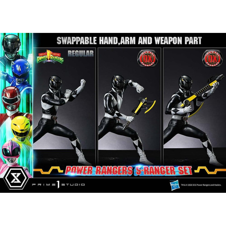 Prime 1 Studio - Mighty Morphin Power Rangers: Premium Masterline Set of 5 1/4-Scale Deluxe Figurines
