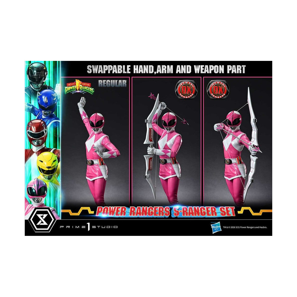 Prime 1 Studio - Mighty Morphin Power Rangers: Premium Masterline Set of 5 1/4-Scale Deluxe Figurines
