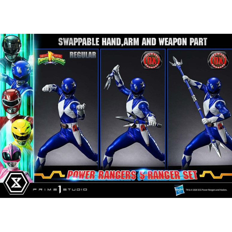 Prime 1 Studio - Mighty Morphin Power Rangers: Premium Masterline Set of 5 1/4-Scale Deluxe Figurines