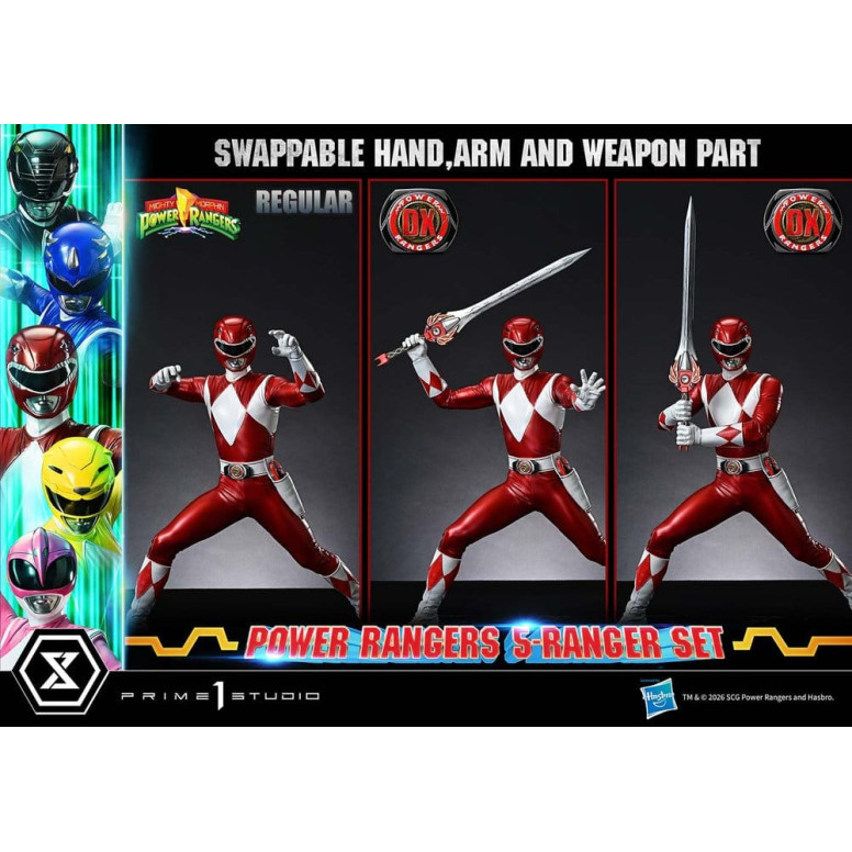 Prime 1 Studio - Mighty Morphin Power Rangers: Premium Masterline Set of 5 1/4-Scale Deluxe Figurines