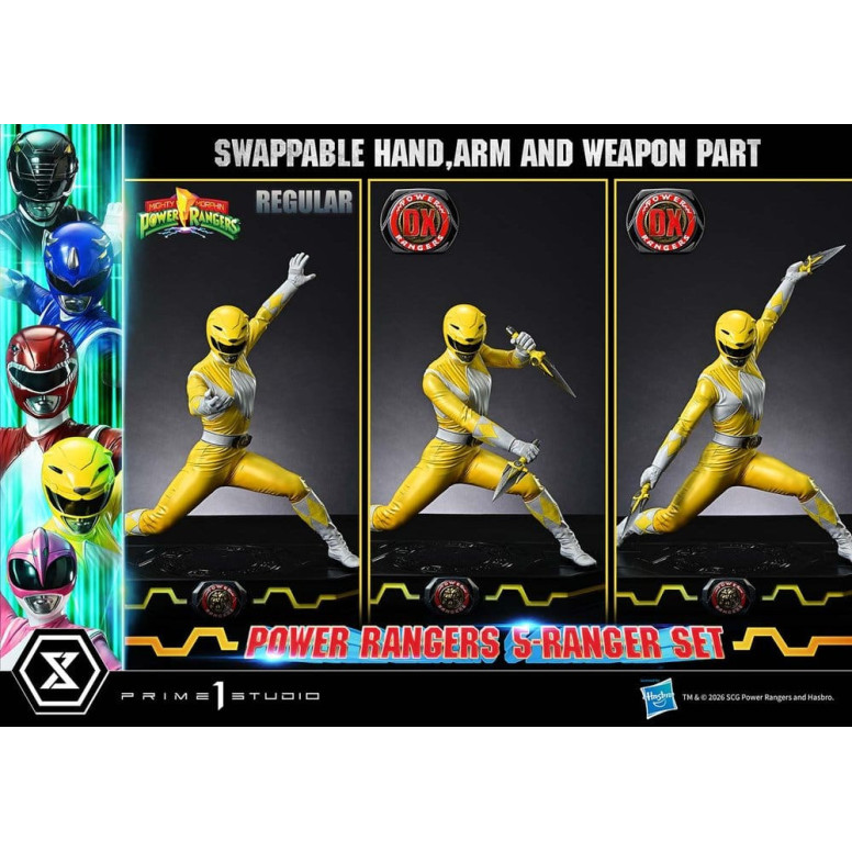 Prime 1 Studio - Mighty Morphin Power Rangers: Premium Masterline Set of 5 1/4-Scale Deluxe Figurines