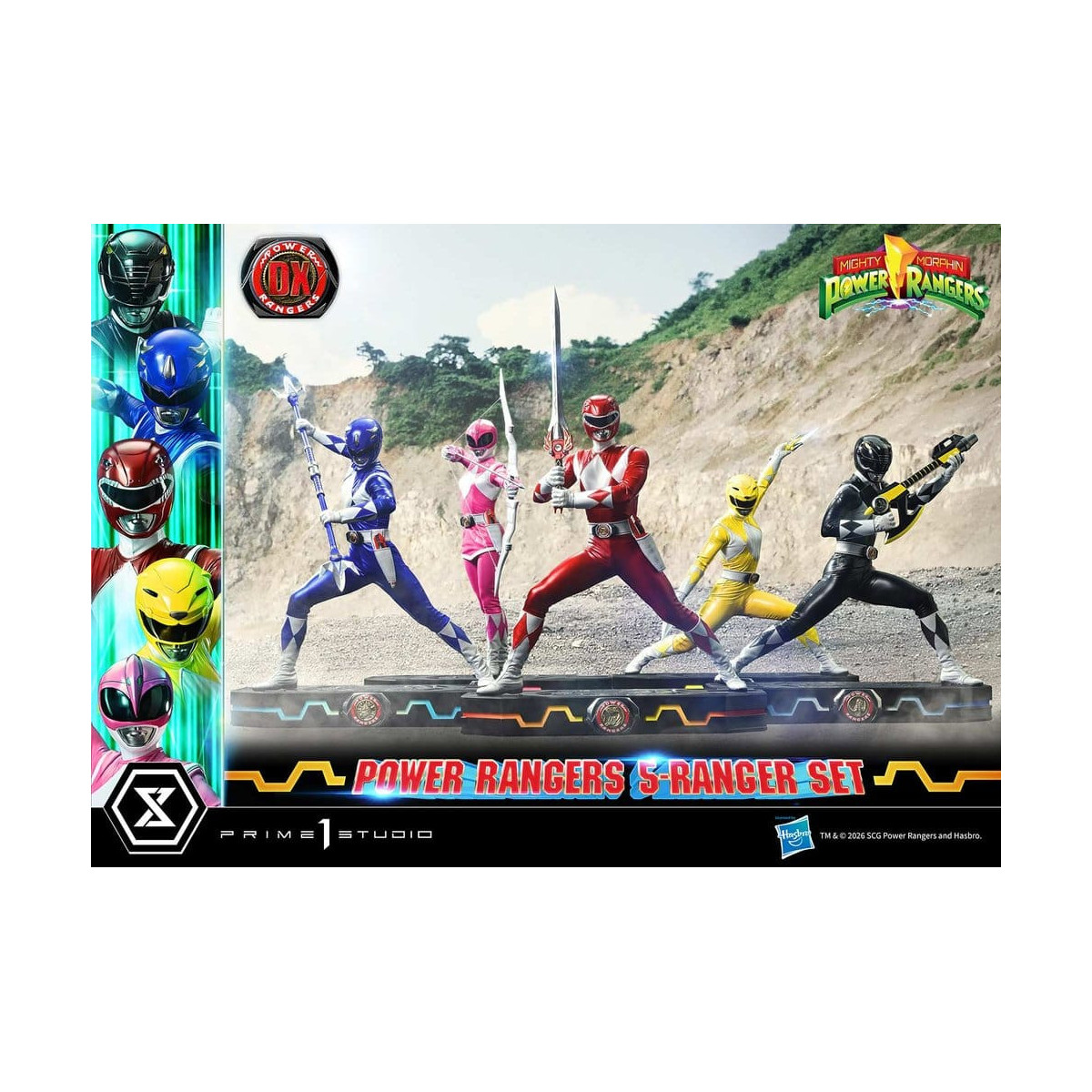 Prime 1 Studio - Mighty Morphin Power Rangers: Premium Masterline Set of 5 1/4-Scale Deluxe Figurines