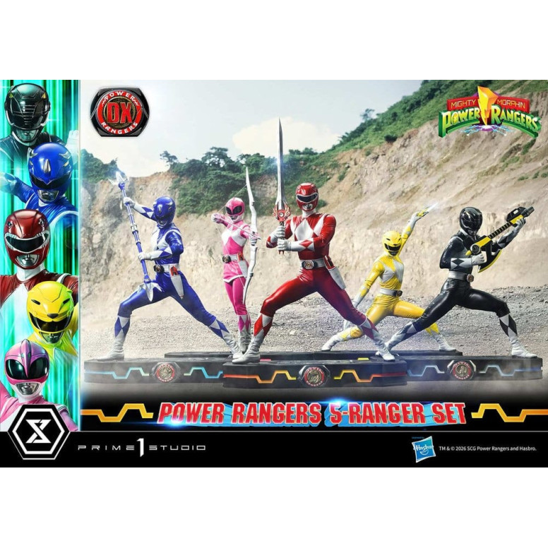 Prime 1 Studio - Mighty Morphin Power Rangers: Premium Masterline Set of 5 1/4-Scale Deluxe Figurines