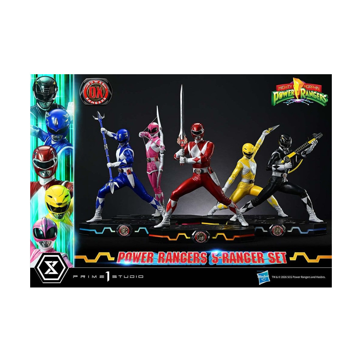 Prime 1 Studio - Mighty Morphin Power Rangers: Premium Masterline Set of 5 1/4-Scale Deluxe Figurines