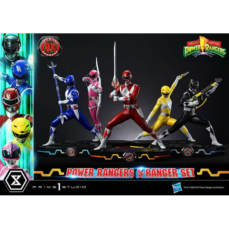 Prime 1 Studio - Mighty Morphin Power Rangers: Premium Masterline Set of 5 1/4-Scale Deluxe Figurines
