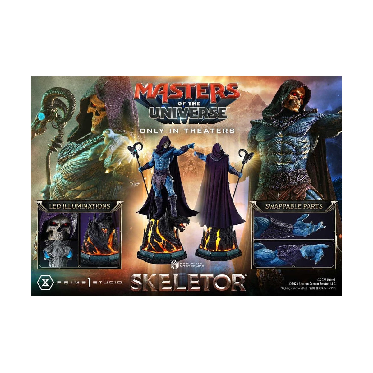 Prime 1 Studio - Skeletor Bonus Version - Masters of the Universe (2026) Real Elite Masterline 1/3