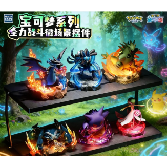 Langbowang Funism - Holly Box Pokémon - LED Diorama Battle Moments - Set of 6 Figures