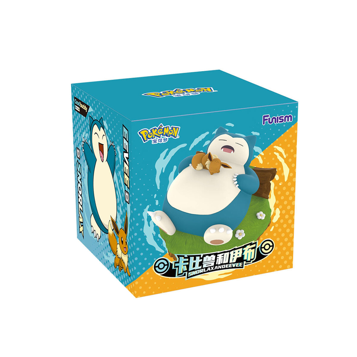 Funism - Pokemon Prime Figure - Snorlax & Eevee - Kabigon & Eievui