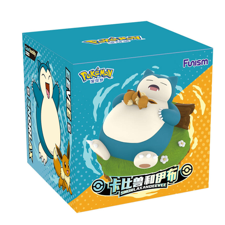 Funism - Pokemon Prime Figure - Snorlax & Eevee - Kabigon & Eievui