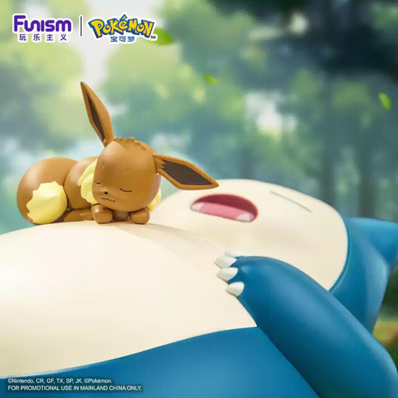 Funism - Pokemon Prime Figure - Snorlax & Eevee - Kabigon & Eievui