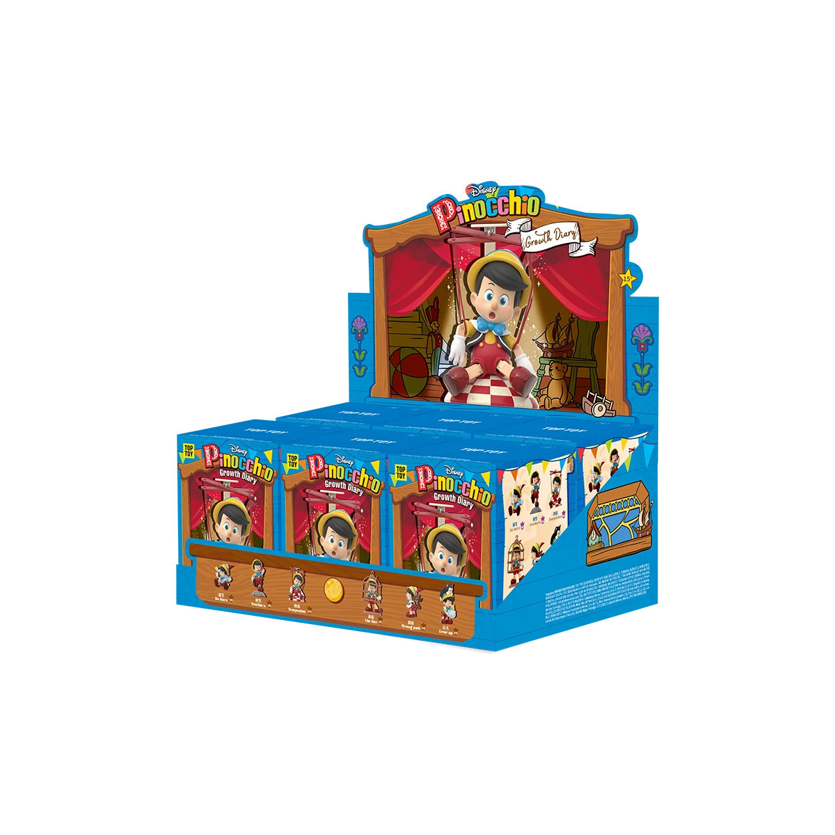 Toy Pop - Disney Pinocchio Growth Diary - Set of 6 Blind Box Figures