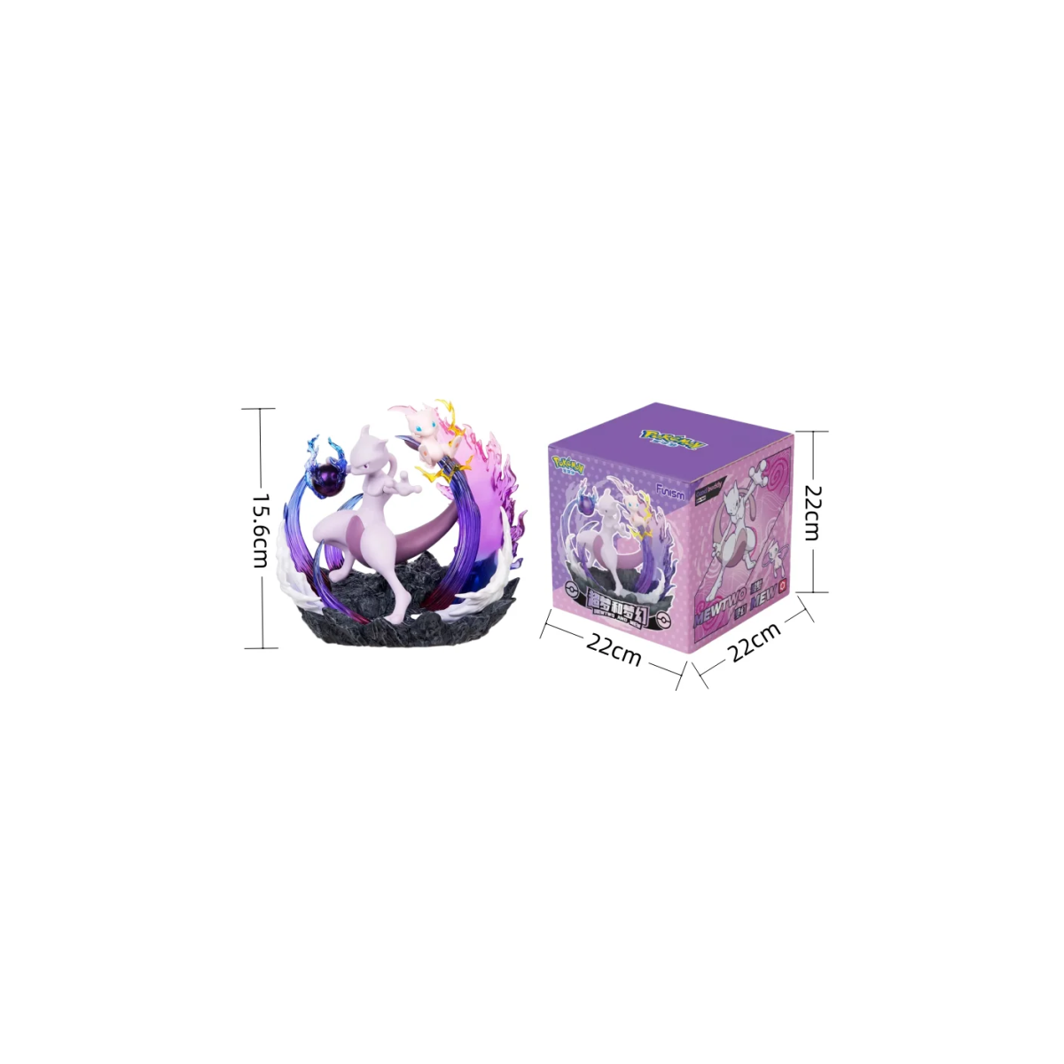 Funism - Pokemon Prime Figure - Mewtwo & Mew