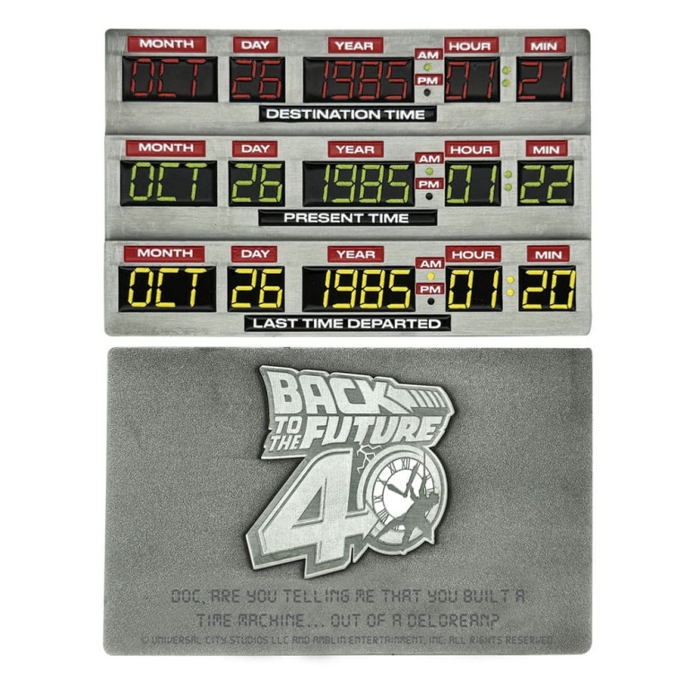 FaNaTtiK - Back to the Future Ingot 40th Anniversary Time Circuits Limited Edition