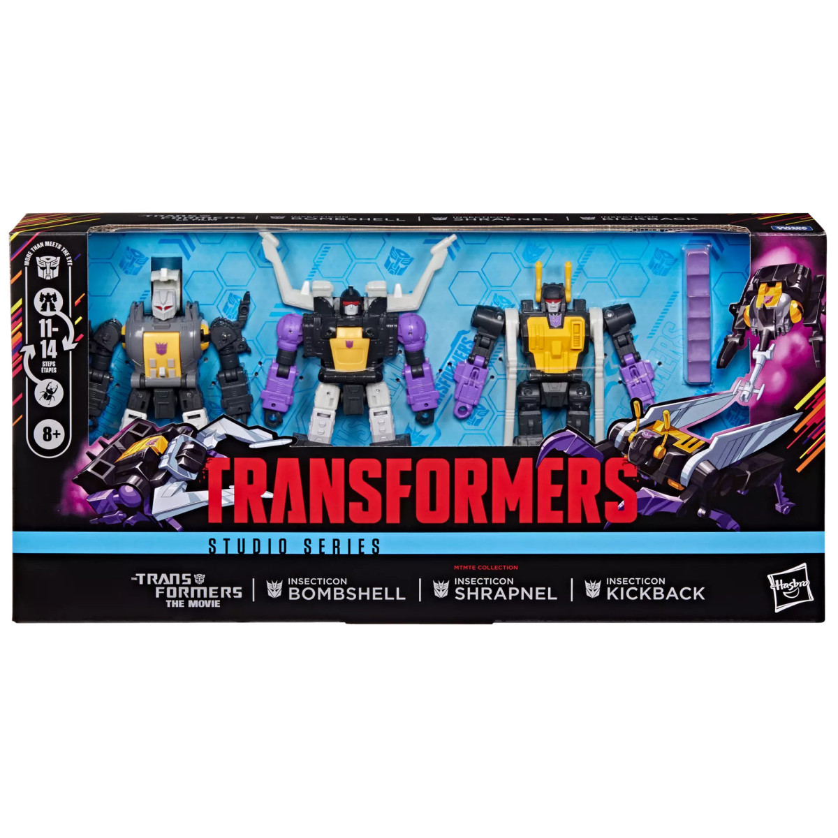 Hasbro - " Transformers " The Movie - Insecticon Bombshell, Insecticon Shrapnel, and Insecticon Kickback Collection - MTMTE Coll