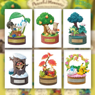 Re-Ment - Pokémon - Peaceful Moments! (Forest Story series) set of 6 blind-box figurines.