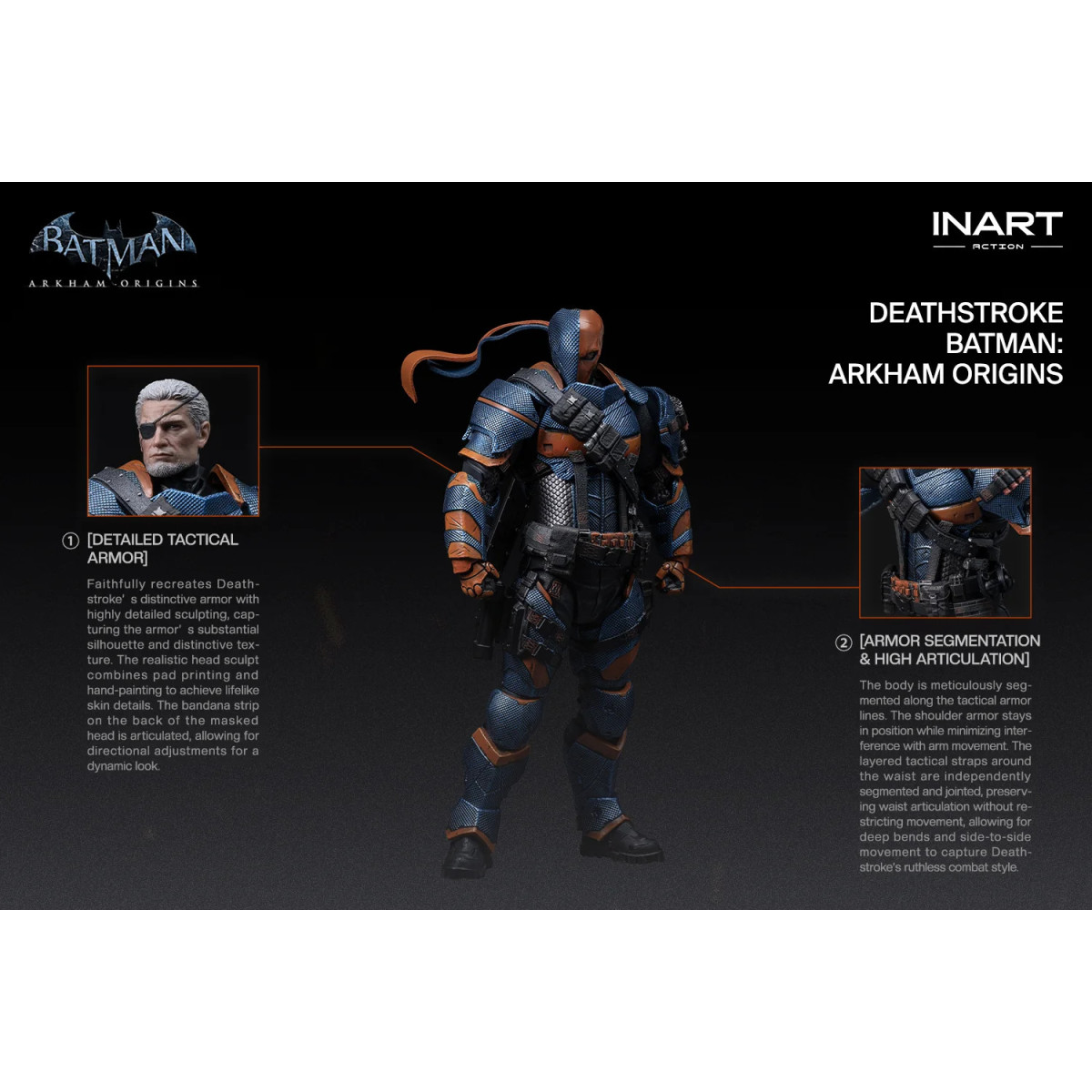INART - Deathstroke - Batman: Arkham Origins 1/12 Scale Figure