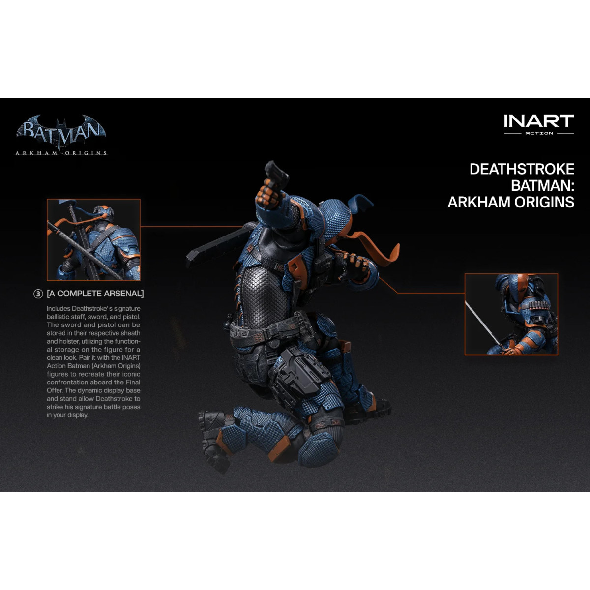 INART - Deathstroke - Batman: Arkham Origins 1/12 Scale Figure