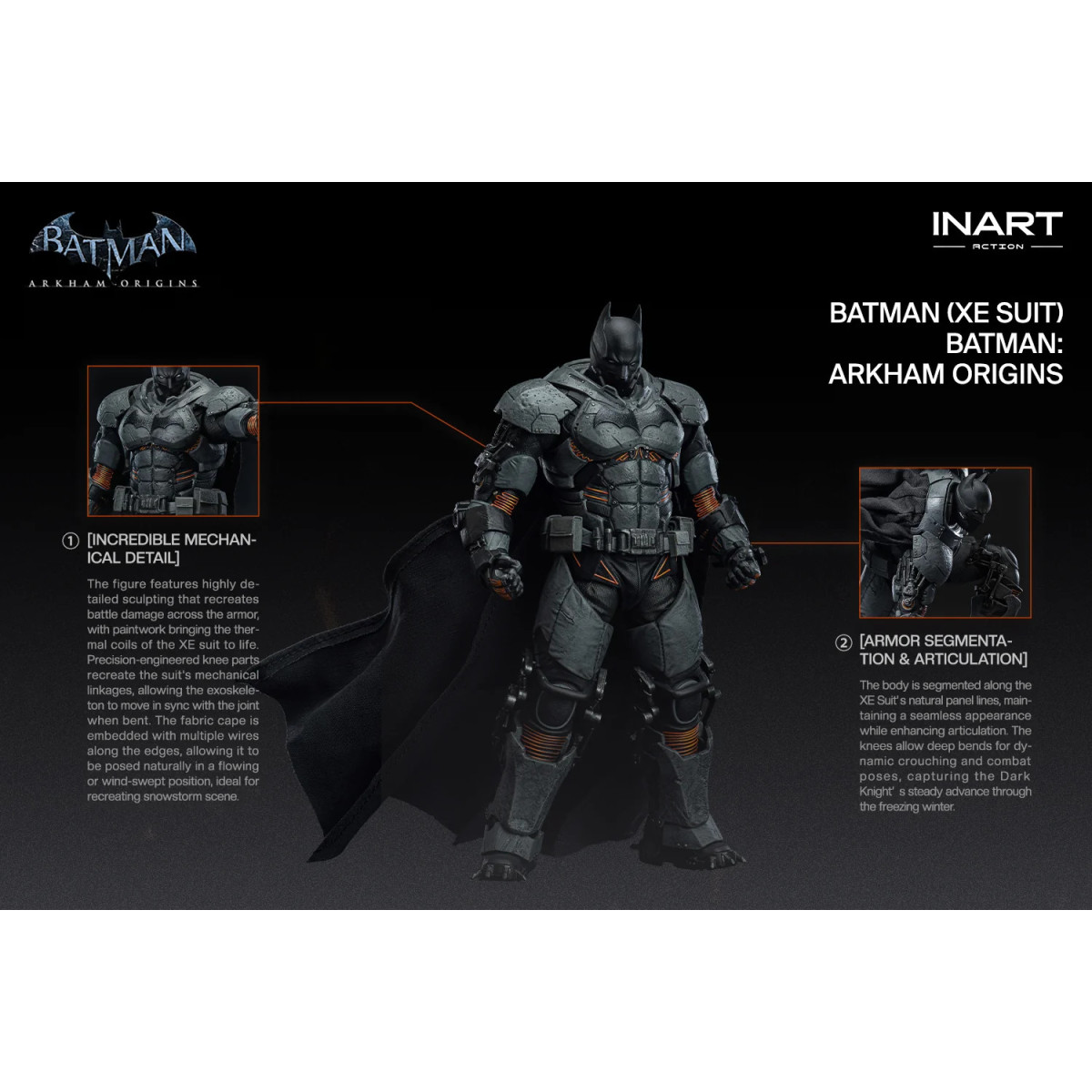 INART - Batman (XE Suit) - Batman: Arkham Origins 1/12 Scale Figure