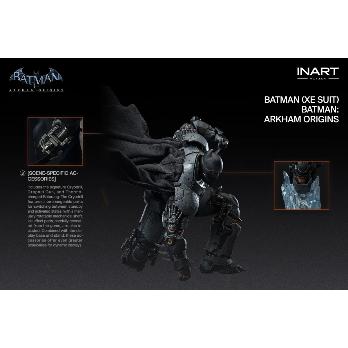 INART - Batman (XE Suit) - Batman: Arkham Origins 1/12 Scale Figure