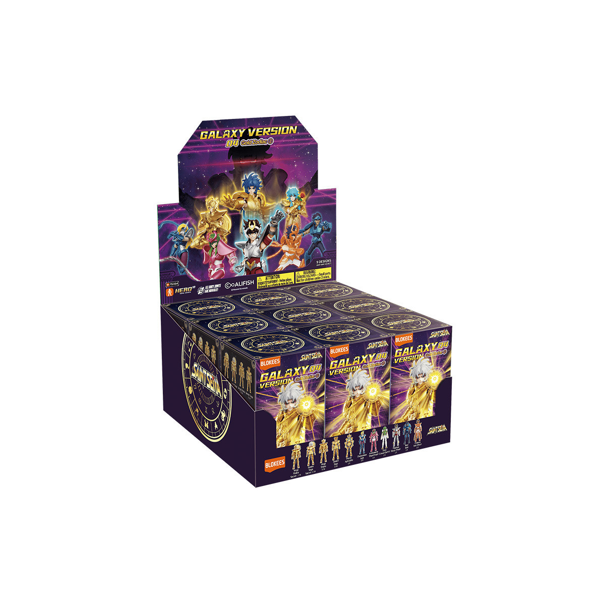 Saint Seiya Blokees - Galaxy Version 04: The Legacy of the Gold Saints - Assortment of 9 model kits